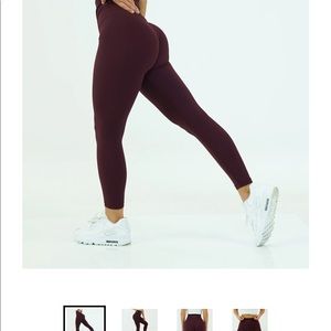 NVGTN Burgundy leggings